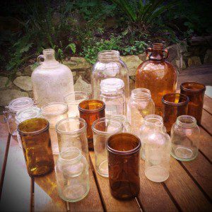 Vintage hire glassware