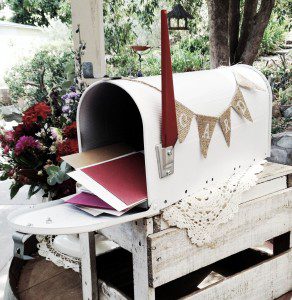 open vintage mail box hire