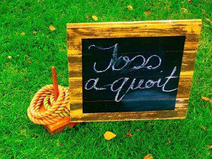 lawn game hire ring toss quoits