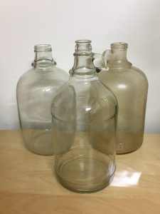 glass bottles and jars