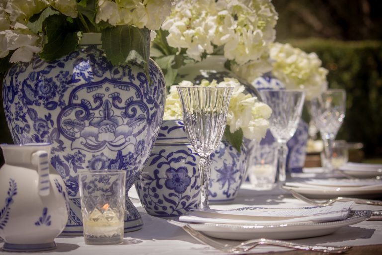 blue whie vase hire Adelaide