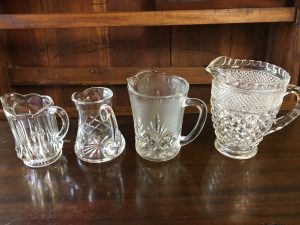 glass & crystal bowls and jugs