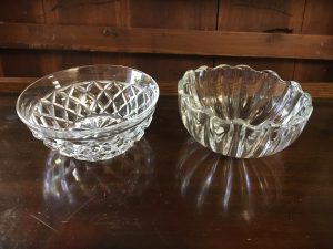 glass & crystal bowls and jugs