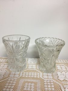 vases… crystal and glass