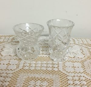 vases… crystal and glass