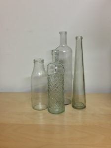 glass bottles and jars