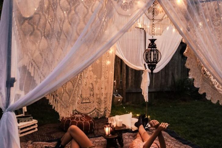 boho party marquee