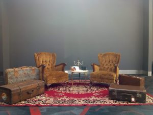 lounge chairs… brocade armchairs